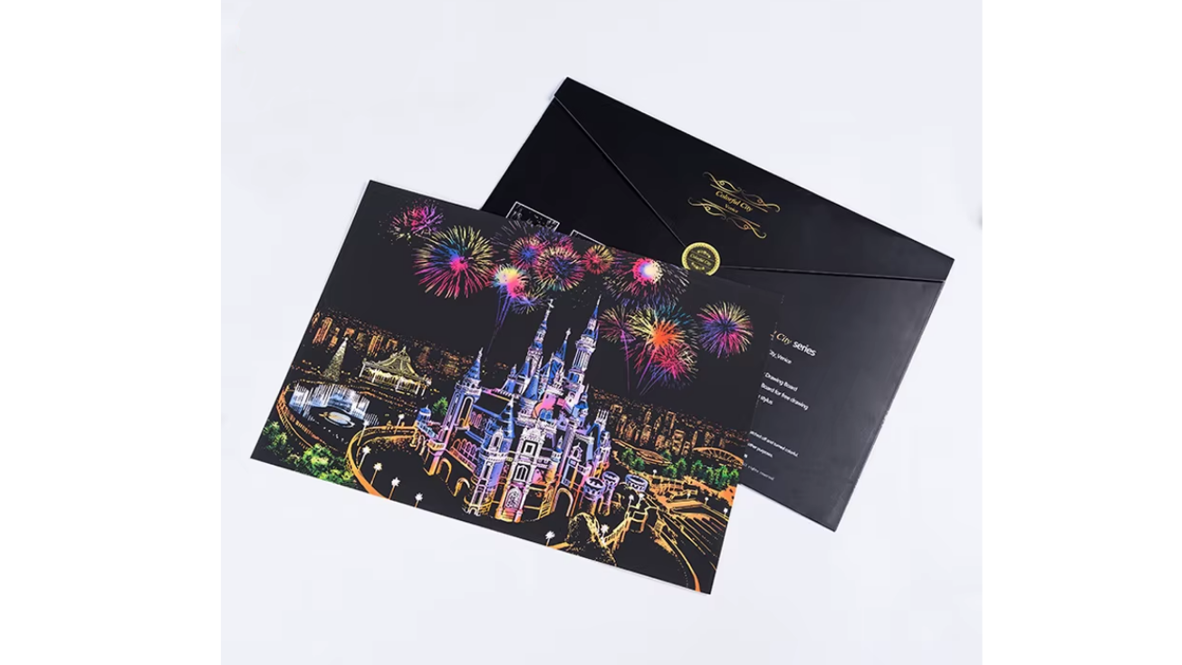ScratchTheWorld – Experiencia de Arte para Rascar de Lujo, 4 piezas